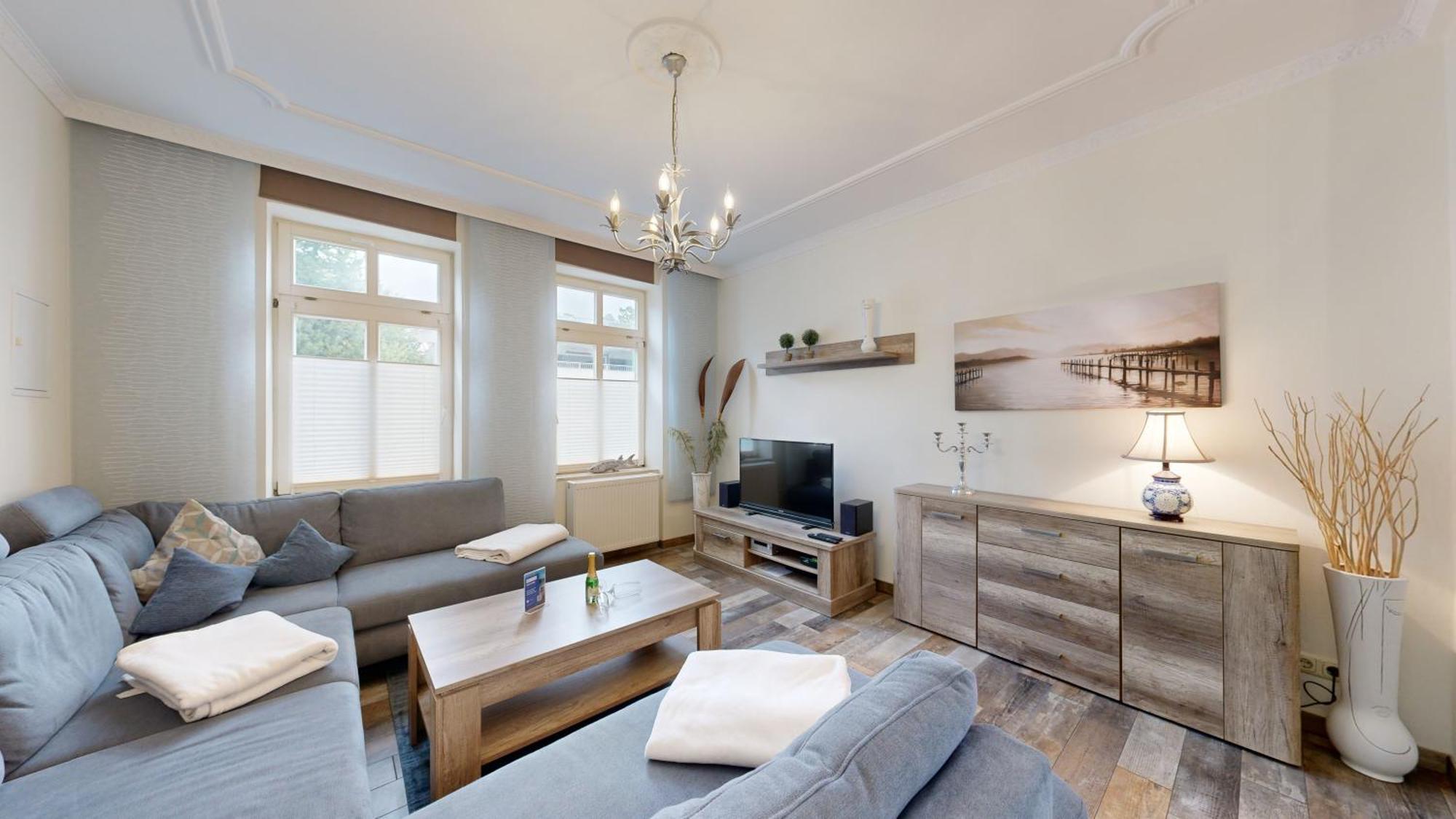 Strandnahe Fewo Mit Terrasse, Villa Vergissmeinnicht 01, 宾茨 外观 照片